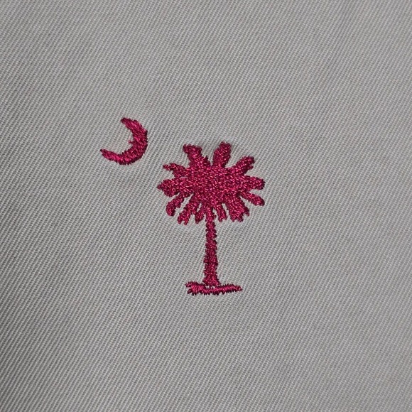 Vineyard Vines Pants Mens 40x30 (Fits 37x29) Palm Tree Slim Fit Breaker Straight - Picture 3 of 15